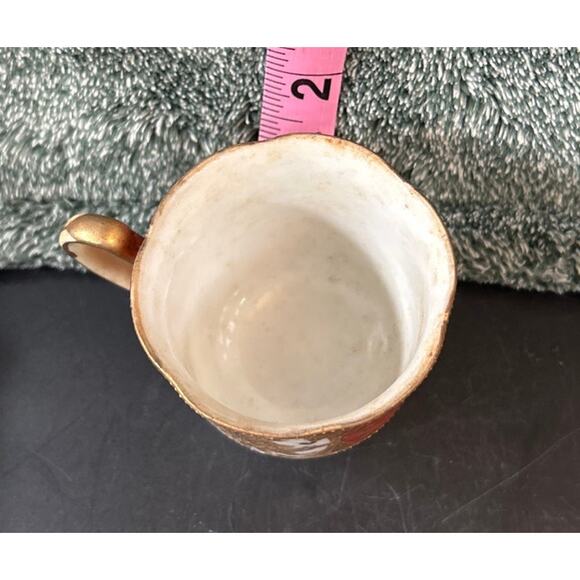 c1940s Demitasse Teacup Porcelain Hand Painted Occupied Japan - Picture 5 of 10
